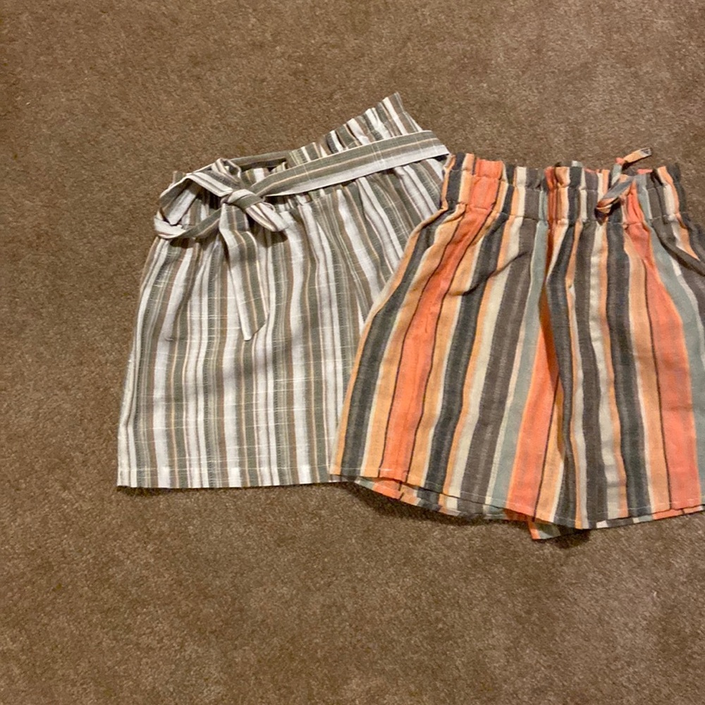 Two pair of girls shorts size 11 to 12 years of age